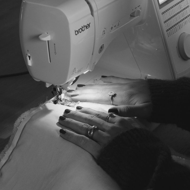 Stoffen en details van be magnified